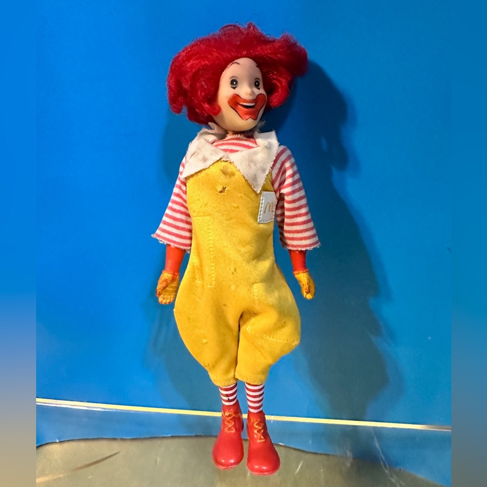 McDonalds Ronald 1976 Collectible Moving Figure Turn Knob On Back Head Moves 8”